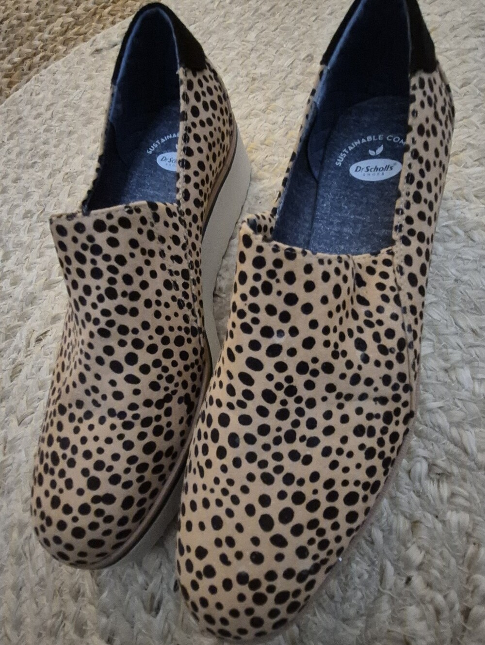 Dr. Scholl's Women's Tan Leopard Slip-On Sneakers
